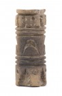 Terracotta cylindrical pintadera, Colombia and Ecuador, Tumaco-La Tolita Culture, ca. 4th century BC - 5th century AD; height cm 6,2. Provenance: From...