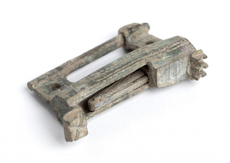 Byzantine Bronze Padlock, 6th - 8th century; length cm 5,5. Provenance: English ...