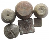 Collection of Six Byzantine Bronze Commercial Weights.