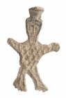 Medieval Pilgrim's Jewish Lead Amulet, 11th -14th century; height cm 6; Usually this kind of amulet was worn as charms on necklaces or tied to the arm...