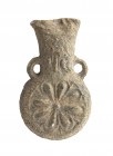 Medieval Pilgrim's Lead Ampulla, 11th -14th century; height cm 5; The ampullas were bought from various religious sites and from the Holy Land, usuall...