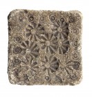 Medieval Lead Seal with Flowers; 11th -14th century; length cm 3,5.