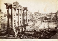 Collection of 16 photographs of Roman Archaeological Ruins, taken by Lodovico Tuminello between 1870 - 1890; various sizes, ca. cm 19 x 25 each; Photo...