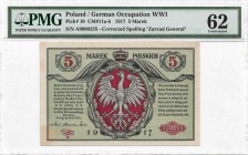 II Republic of Poland, 5 marks 1916 Generał - PMG 62
