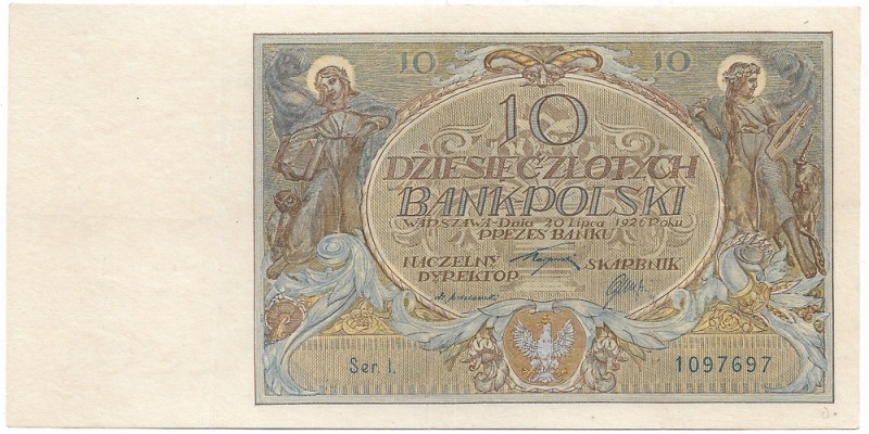 II Republic of Poland, 10 zloty 1926 series I - very rare
II RP, 10 złotych 192...