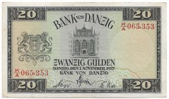 Free City of Danzig, 20 gulden 1932