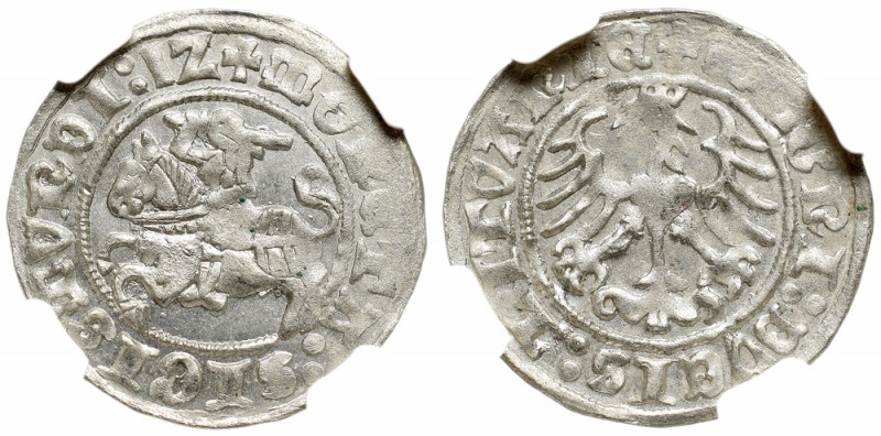 Sigismund I, Half-groat 1512, Vilnius - NGC MS65
Zygmunt I Stary, Półgrosz 1512...