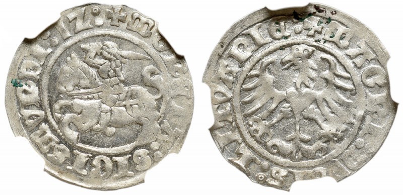Sigismund I, Half-groat 1512, Vilnius - NGC MS62
Zygmunt I Stary, Półgrosz 1512...