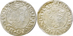 Sigismundus I, Groschen 1533, Danzig - PCGS AU55 R1