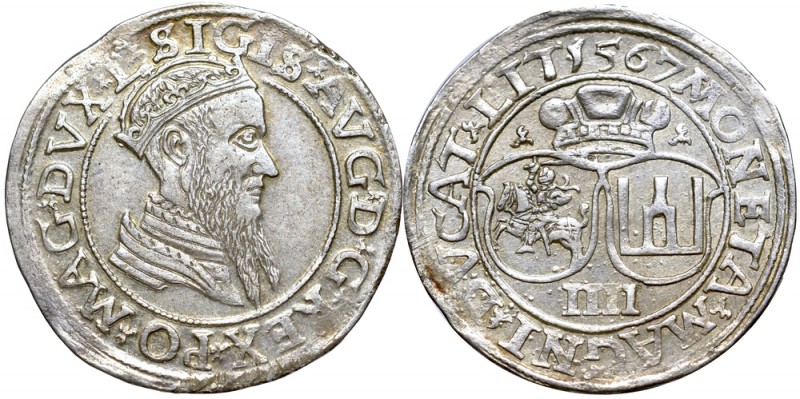 Sigismund II Augustus, 4 groschen 1567 Vilnius
Zygmunt II August, Czworak 1567 ...
