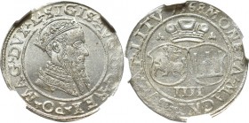 Sigismund II Augustus, 4 groschen 1568 - NGC MS64 MAX