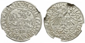 Sigismund II August, Half-groat 1548, Vilnius - LI/LITVA NGC MS65 2-MAX