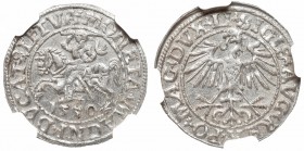 Sigismund II August, Half-groat 1550, Vilnius - LI/LITVA NGC MS65 MAX