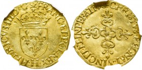Henri III, Ecu d'or 1578, La Rochelle - NGC MS62 MAX