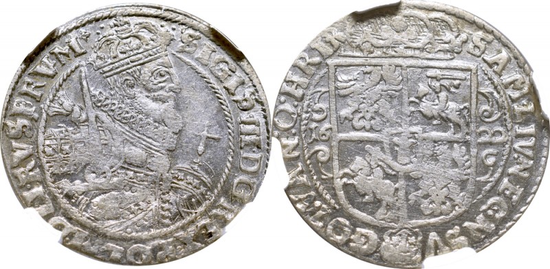 Sigismund III Vasa, Ort 1622, Bromberg - NGC MS62
Zygmunt III Waza, Ort 1622, B...