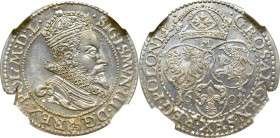 Sigismundus III, 6 groschen 1601, Marienburg - NGC MS63 2-MAX R3/R6