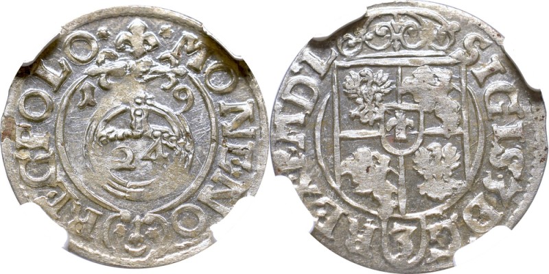 Sigismund III, 1/24 thaler 1619, Bromberg - NGC MS64
Zygmunt III Waza, Półtorak...