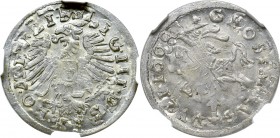 Sigismund III Vasa, Groschen 1608, Vlinius - mint error NGC MS64 MAX