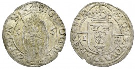 Sigismundus Vasa as a king of Sweden, 1 öre 1596, Stockholm R3