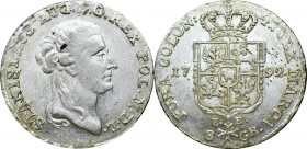Stanisław August Poniatowski, Dwuzłotówka 1792 EB, Warszawa