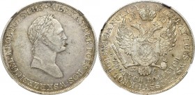 Kingdom of Poland, Nicholas I, 5 zloty 1830 KG - NGC XF45