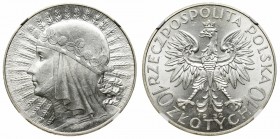 II Republic of Poland, 10 zloty 1932 - NGC MS62