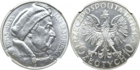 II Republic of Poland, 10 zloty 1933 Sobieski - NGC MS63