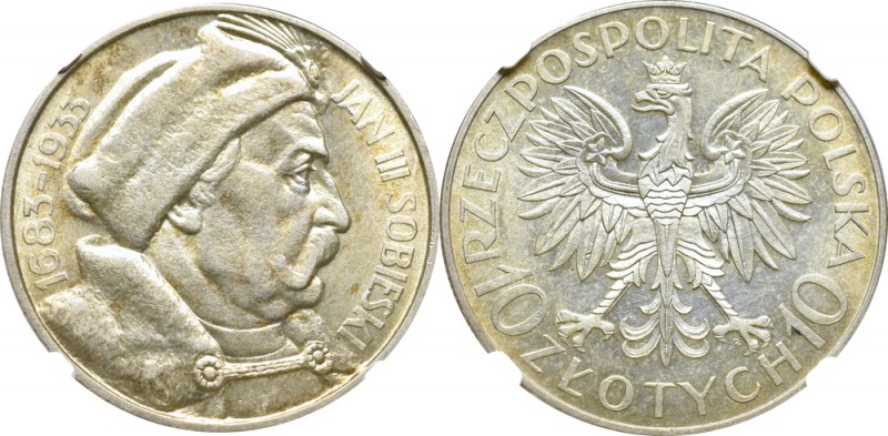 II Republic of Poland, 10 zloty 1933 Sobieski - NGC MS62
II Rzeczpospolita, 10 ...