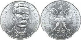 II Republic of Poland, 10 zloty 1933 Traugutt - NGC MS63