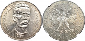 II Republic of Poland, 10 zloty 1933 Traugutt - NGC MS63