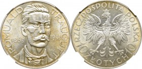 II Republic of Poland, 10 zloty 1933 Traugutt - NGC MS62