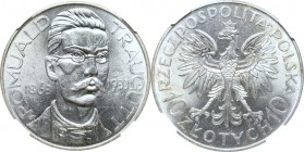 II Republic of Poland, 10 zloty 1933 Traugutt - NGC MS61