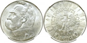 II Republic of Poland, 10 zloty 1939 Pilsudski - NGC MS61