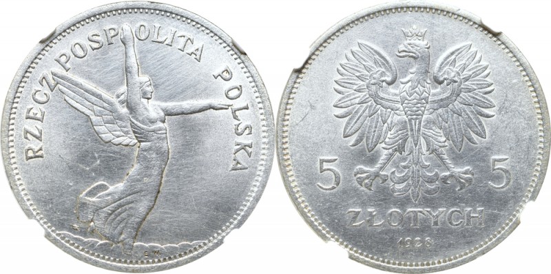 II Republic of Poland, 5 zloty 1928 Nike - NGC UNC Details
II Rzeczpospolita, 5...