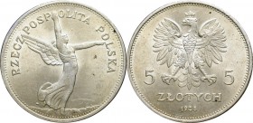 II Republic of Poland, 5 zloty 1928 Nike