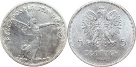 II Republic of Poland, 5 zloty 1928 Nike