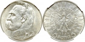 II Republic of Poland, 5 zloty 1934 Pilsudski - NGC MS61