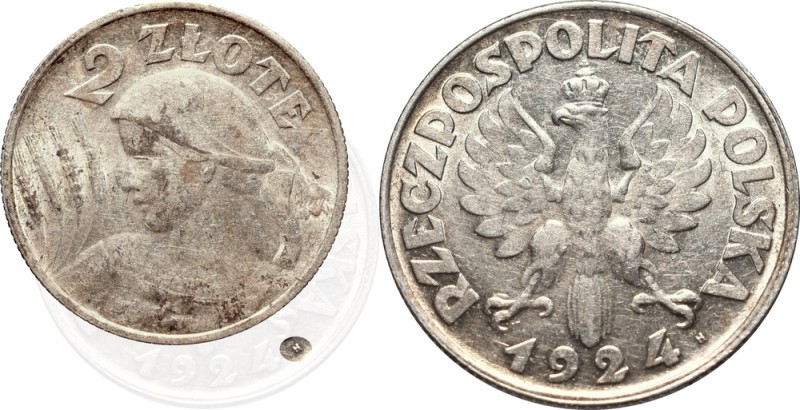 II Republic of Poland, 2 zloty 1924, Birmingham
II Rzeczpospolita, 2 złote 1924...
