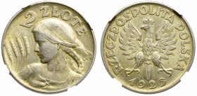 II Republic of Poland, 2 zloty 1925, Philadelphia - NGC AU55