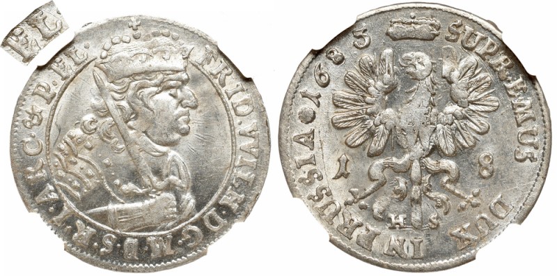 Germany, Brandenburg-Prussia, Friedrich Wilhelm, 18 groschen 1685, Königsberg - ...