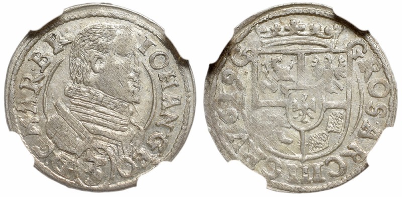 Schlesien, Johann Georg, 3 krezuer 1619, Jägerndorf - NGC MS61
Śląsk, Jan Jerzy...