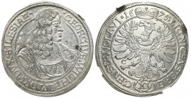 Schlesien, Georg Wilhelm, 15 kreuzer 1675, Brieg - NGC MS63