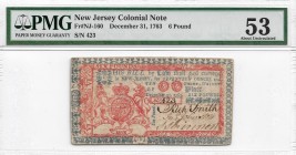 USA, New Jersey, 6 Pound December 31 1763 2-MAX Świat