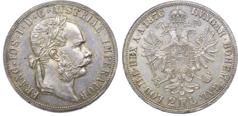 Austria, Franz Joseph, 2 florin 1876, Vienna
Austria, Franciszek Józef I, 2 flo...