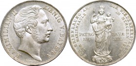 Germany, Bayern, Maximilian II, 2 gulden 1855 Madonna Column