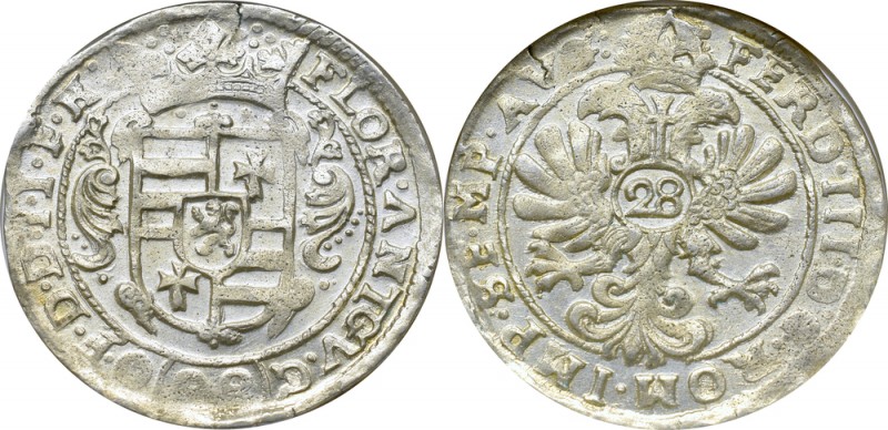 Germany, Ferdinand III, 28 stüber without date, Oldenburg - NGC UNC Details
Nie...