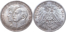 Germany, Anhalt-Dessau, Friedrich II, 3 marks 1914 A, Berlin