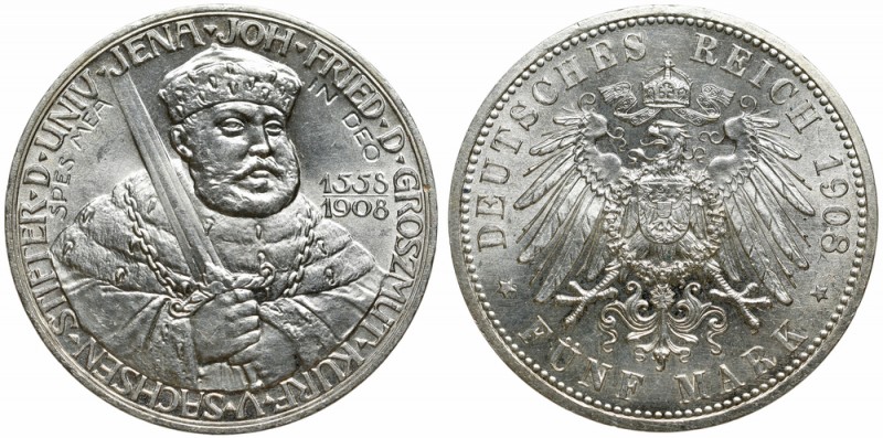Germany, Saxe-Weimar-Eisenach, 5 mark 1908 Jena university
Niemcy, Saksonia-Wei...