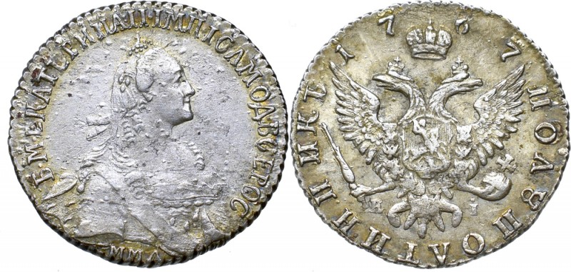 Russia, Catherine II, Half poltinnik 1767 ММД-EI
Rosja, Katarzyna II , Półpołti...