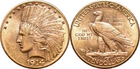 USA, 10 dollars 1914 D, Denver Indian Head